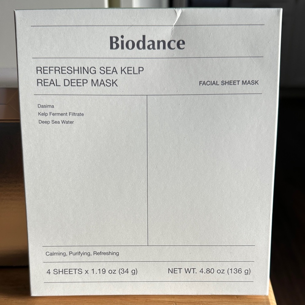 NIB Refreshing Sea Kelp Mask - White